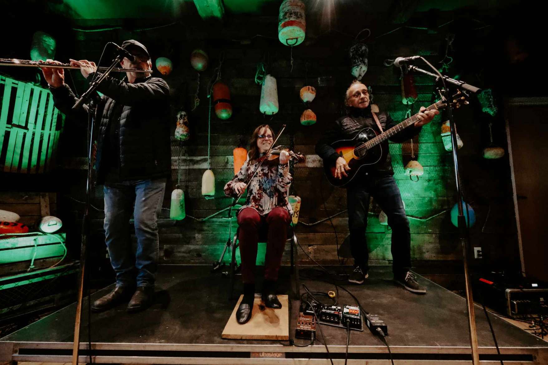 Le sentier des arts avec le groupe Cordes-à-vent